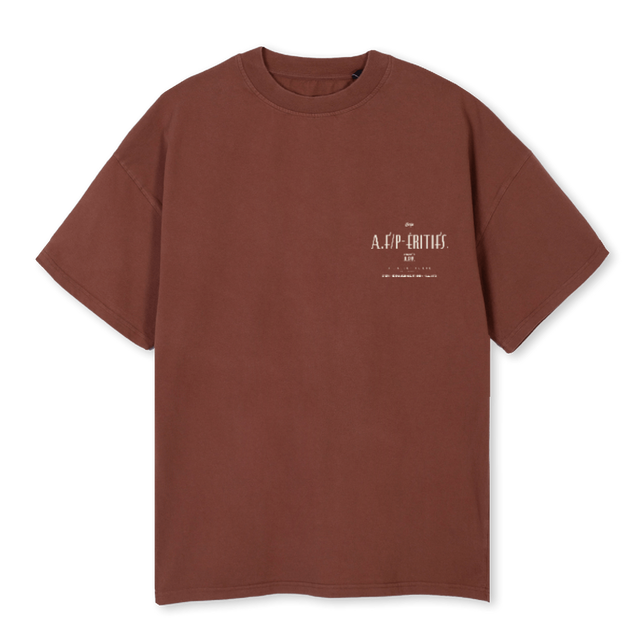 CAFE AFP VB Vintage Brown Oversized Tee.