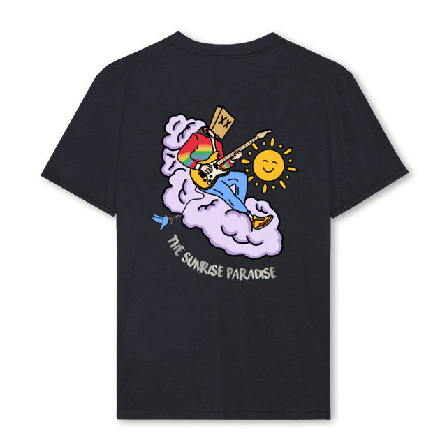 DULLBOYXSUNRISE Vintage Black Regular Tee.