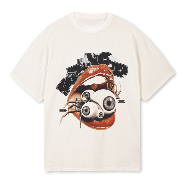 PARANOID Vintage White Oversized Tee.