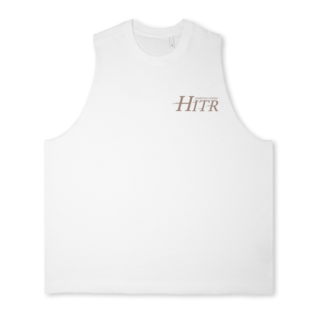 HITR HSG VEST Bright white Oversized Vest.