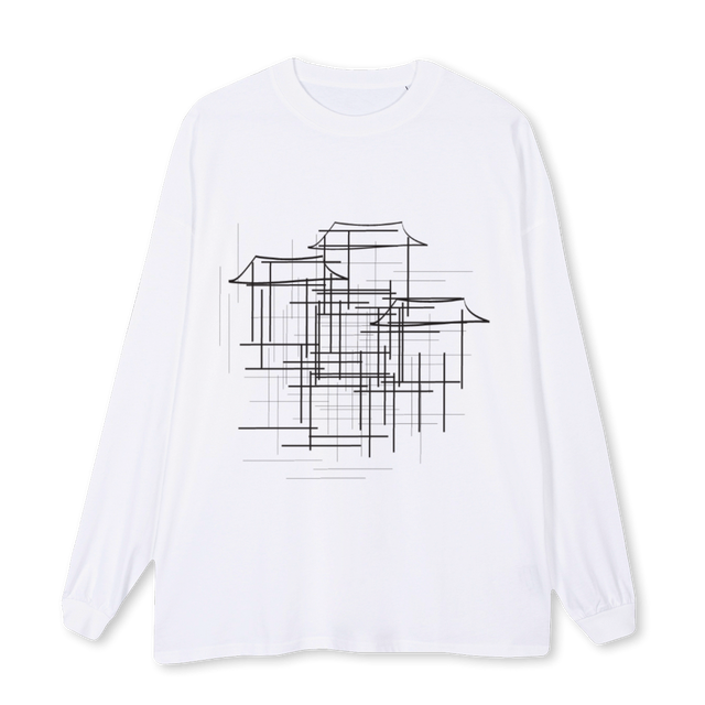 SV HOME White Oversized LS Tee.