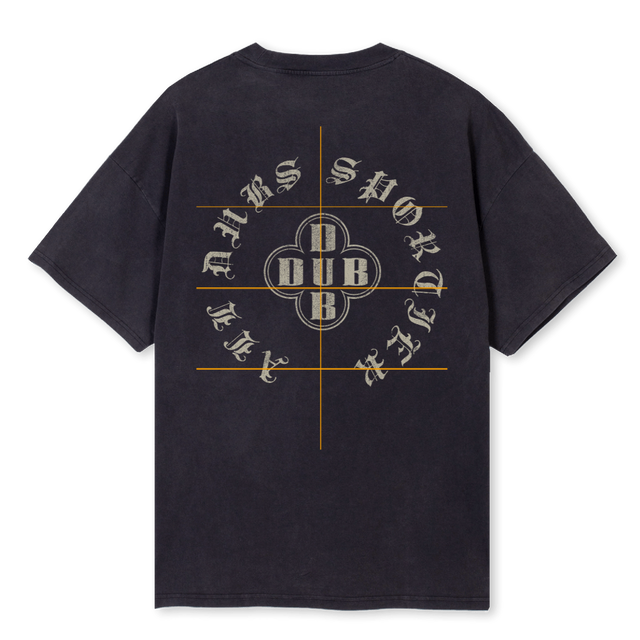 DUBS MALICE Vintage Black Oversized Tee.