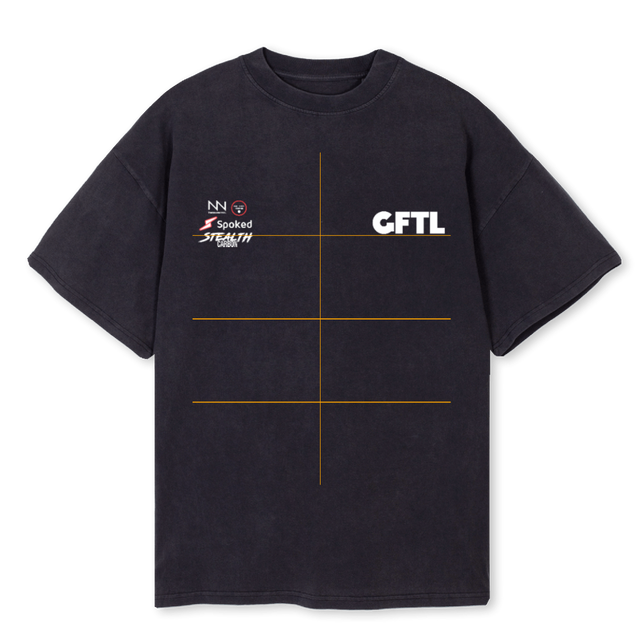 GFTL NBA Vintage Black Oversized Tee.