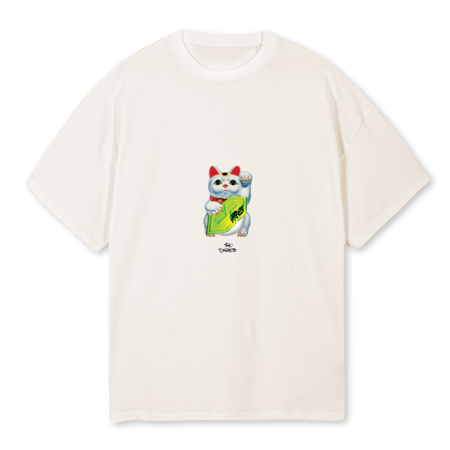 SURF KAT Vintage White Oversized Tee.