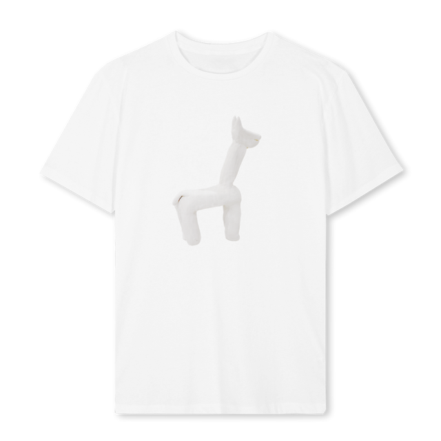 GIRAFFE White Regular Tee.