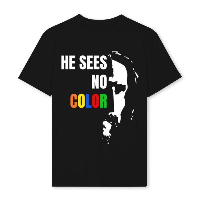 HESEESNOCOLOR Black Regular Tee.