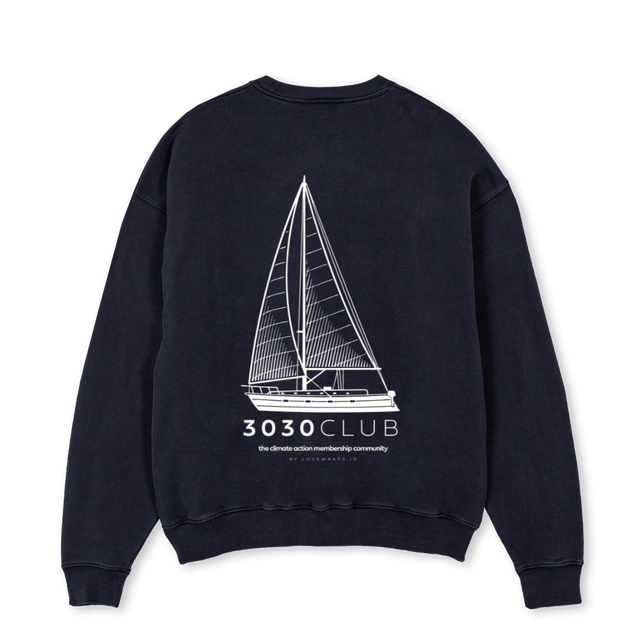 OOC Vintage Black Oversized Crewneck Sweater.