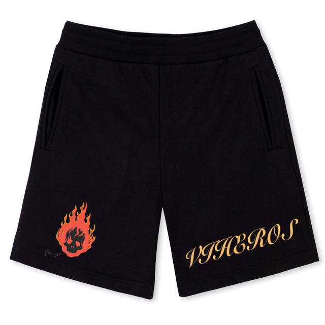 SHRT Black Sweatshorts.