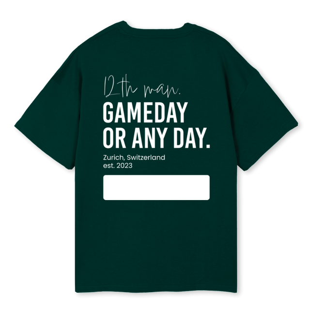 TWLV GAMEDAY GREEN Wild Green Oversized Tee.