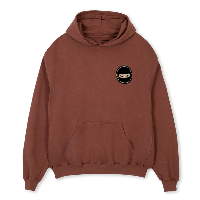 ADZ GHOODBOYS Vintage Brown Oversized Hoodie.