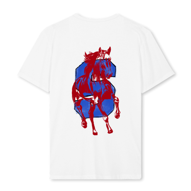 BIGSPONYSMU White Regular Tee.