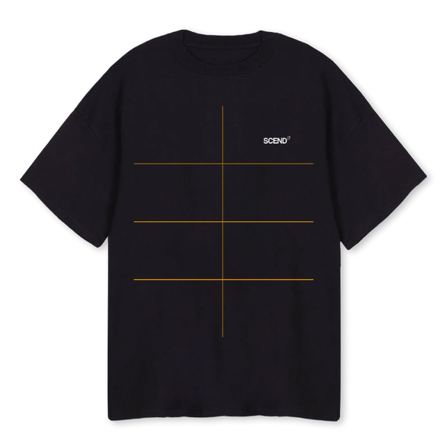 OVERSIZEDREVISED Black Oversized Tee.