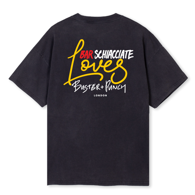 BUSTERPUNCHVBLKTEE Vintage Black Oversized Tee.