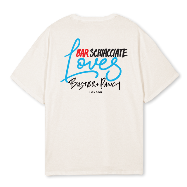 BUSTERPUNCHVWHITETEE Vintage White Oversized Tee.