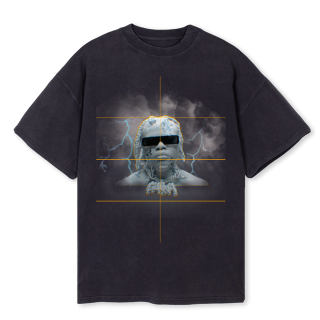 GUNNA Vintage Black Oversized Tee.