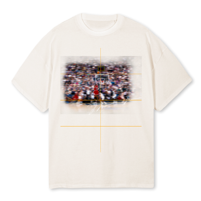 MJ Vintage White Oversized Tee.