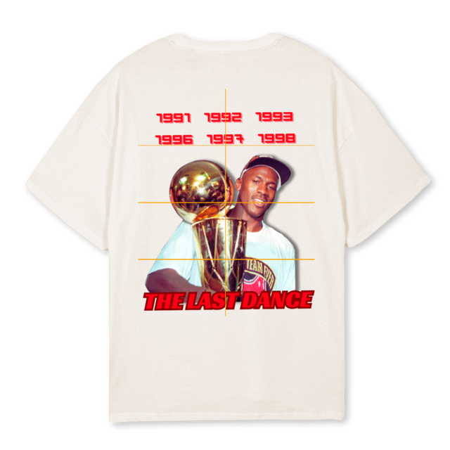 MJ Vintage White Oversized Tee.