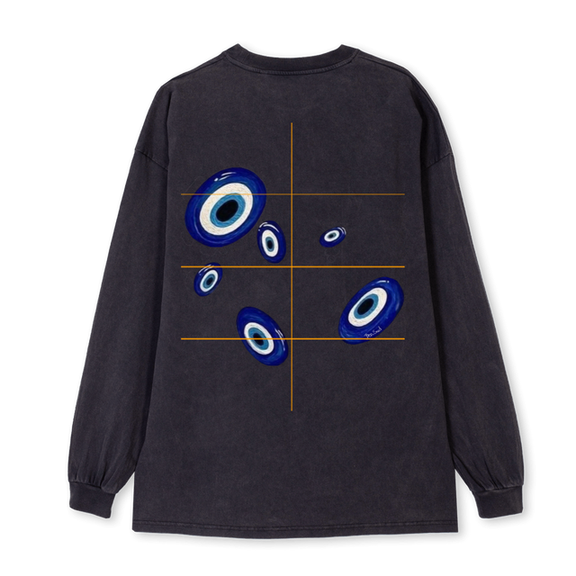 FF Vintage Black Oversized LS Tee.