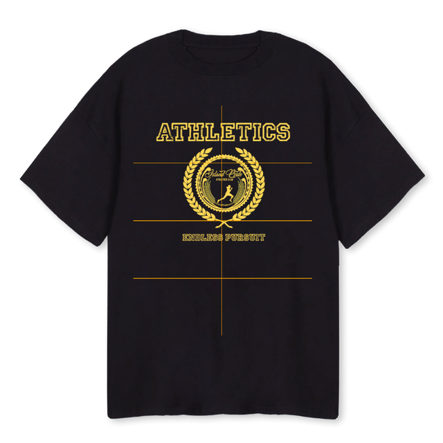 ENDLESS BLK Black Oversized Tee.