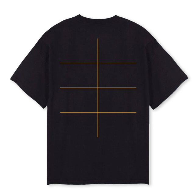 ENDLESS BLK Black Oversized Tee.