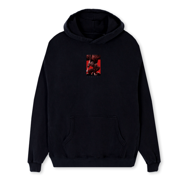 BERK Black Regular Hoodie.