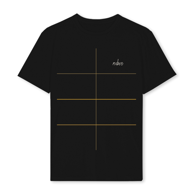 TROPICAL VIBES CP Black Regular Tee.