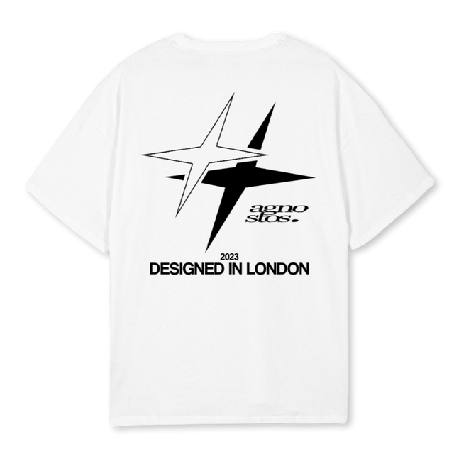 AGNOSTOS STAR T White Oversized Tee.