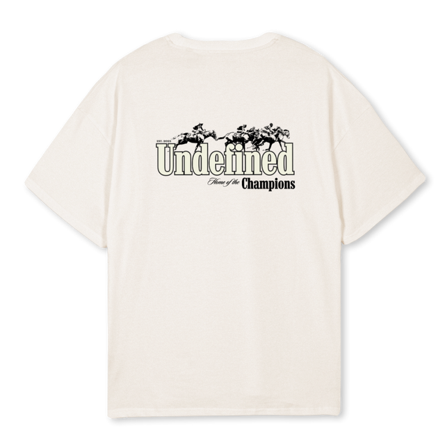 UNDEFINEDCHAMP Vintage White Oversized Tee.