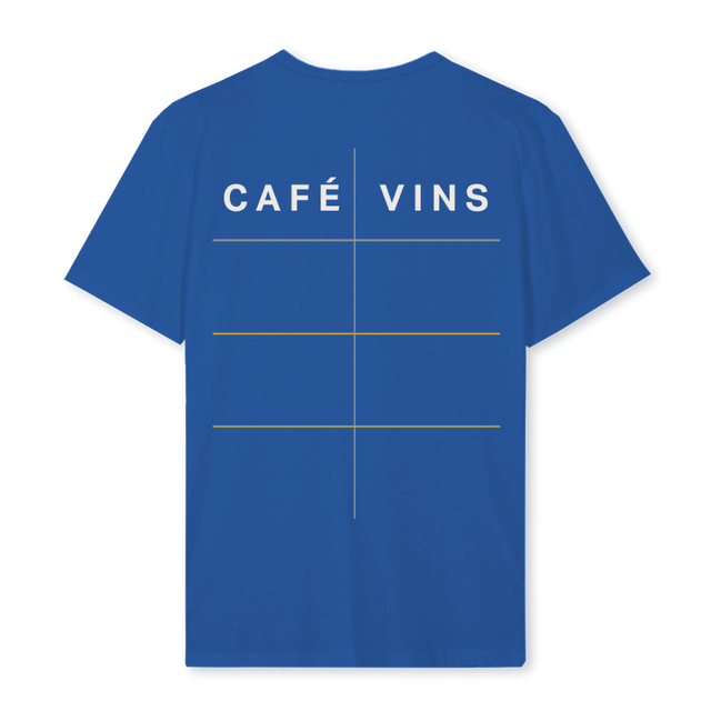 VINS ELECTRIC Cobalt Blue Regular Tee.
