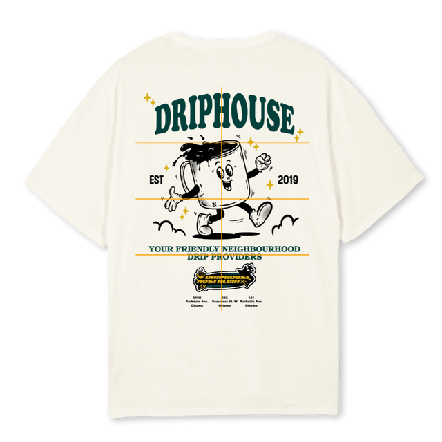 DRIPCREAM Cream Oversized Tee.