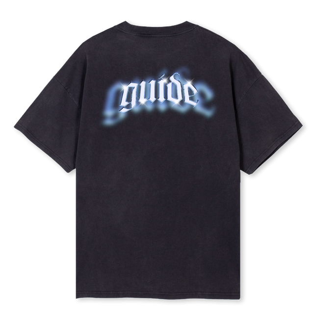 CHROMETEEVINBLACK Vintage Black Oversized Tee.