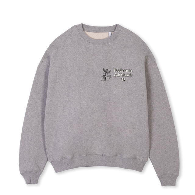 FGCCREWNECK Grey Marl Oversized Crewneck Sweater.