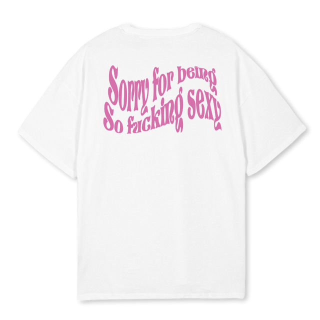JULALEL White Oversized Tee.