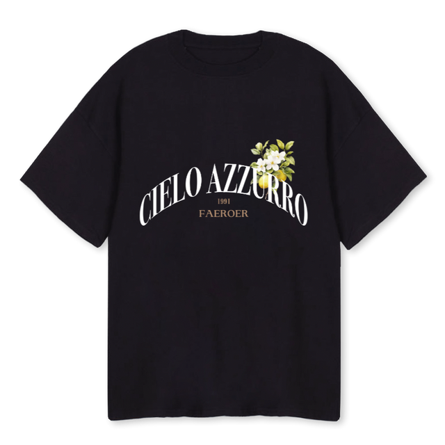 CAONE Black Oversized Tee.