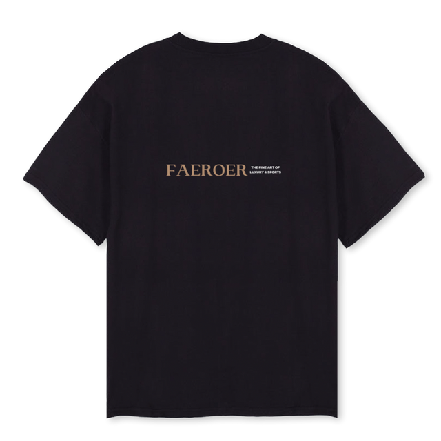 CAONE Black Oversized Tee.