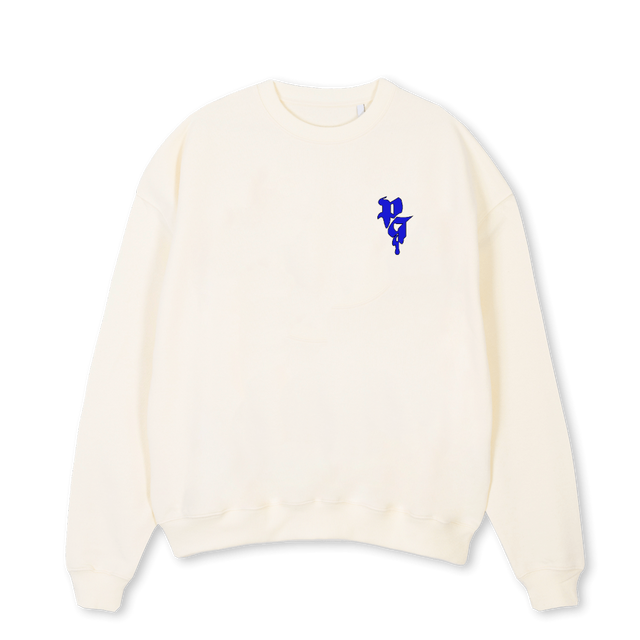 PG Cream Oversized Crewneck Sweater.