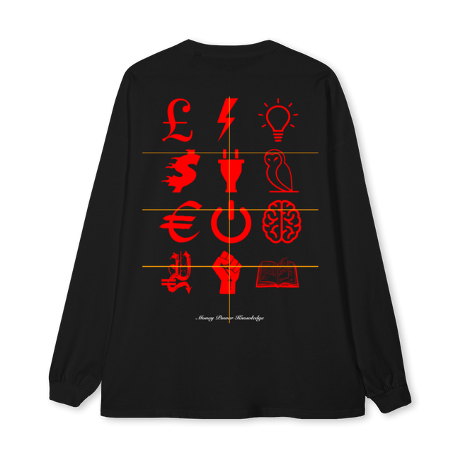 MPKXMOSHPIT Black Oversized LS Tee.