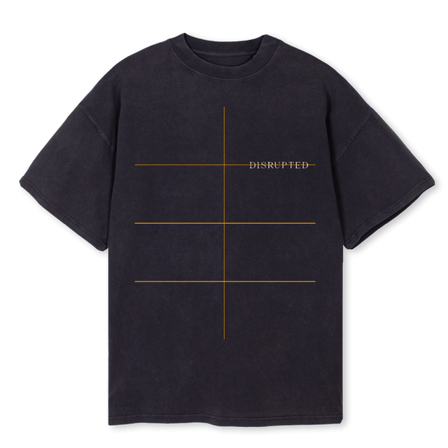 RESIDENT Vintage Black Oversized Tee.