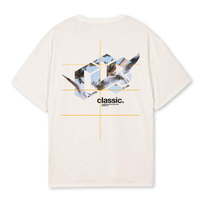 CLSC VTH LOGOD Vintage White Oversized Tee.