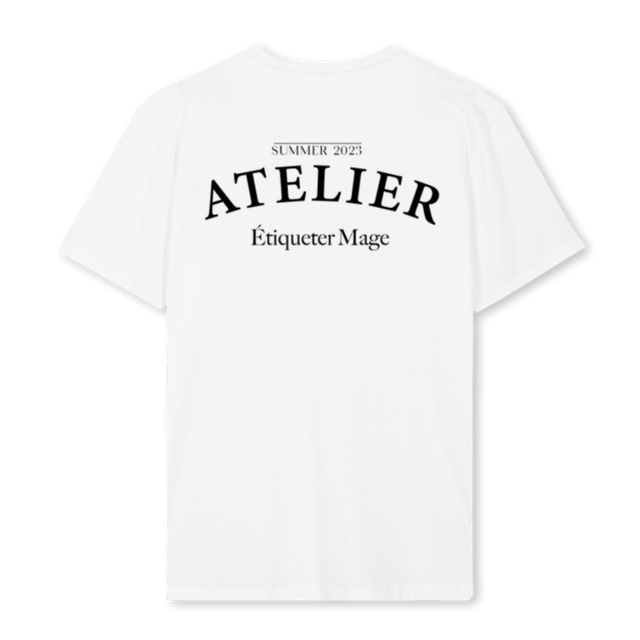 ETIQUETER ATELIER White Regular Tee.