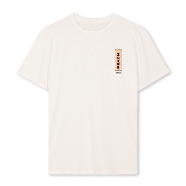 ABSTRACT PEACH ORANJ Vintage White Regular Tee.