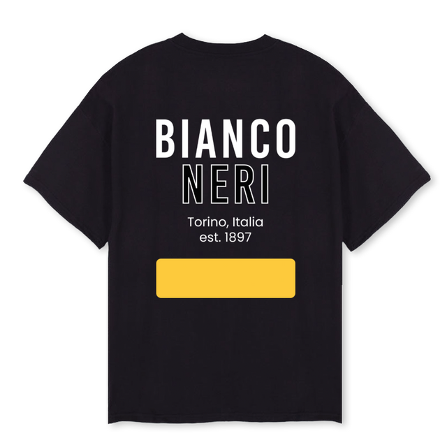 BIANCONERITWO Black Oversized Tee.