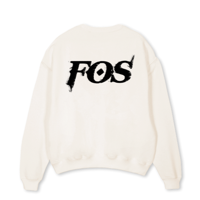 SINS SWSHIRT Vintage White Oversized Crewneck Sweater.
