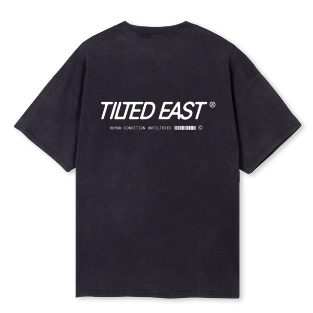 TIL T Vintage Black Oversized Tee.