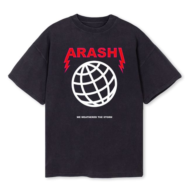 SLOGAN T SHIRT Vintage Black Oversized Tee.