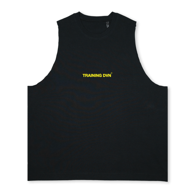 TRNDVN YELLOW Deep Black Oversized Vest.