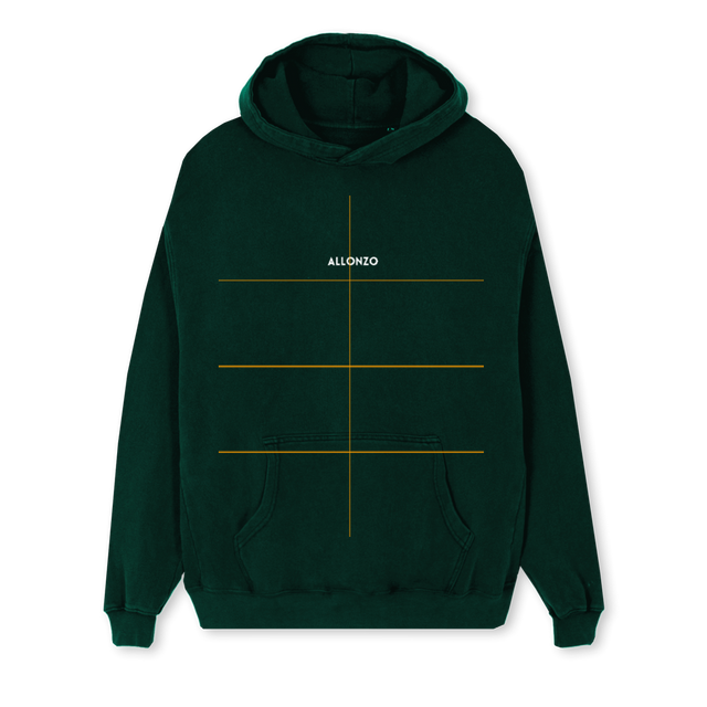ALLONZO FAM Wild Green Regular Hoodie.