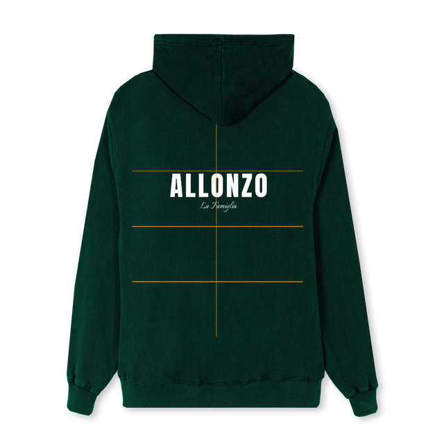 ALLONZO FAM Wild Green Regular Hoodie.