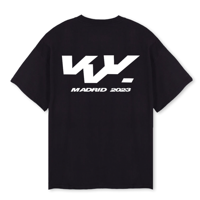 TRIPLE V Black Oversized Tee.