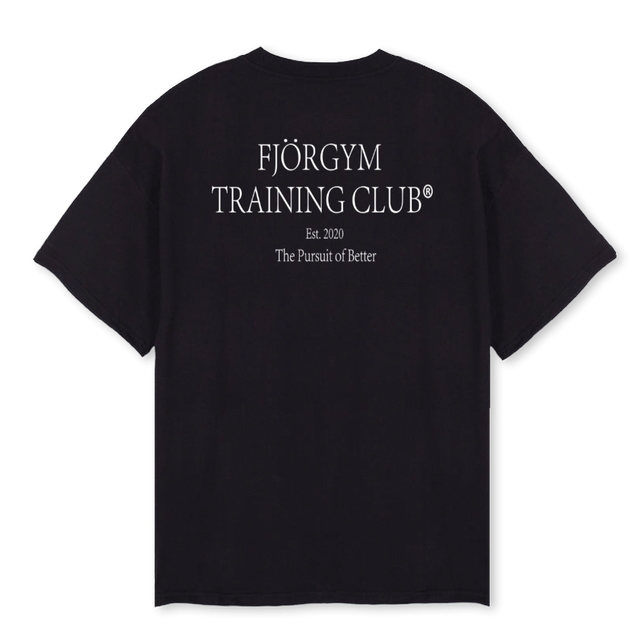 TRAINING CLUB II Black Oversized Tee.
